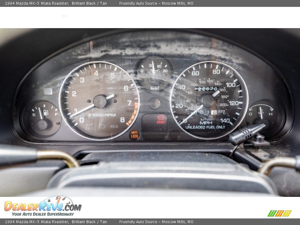 1994 Mazda MX-5 Miata Roadster Brilliant Black / Tan Photo #25