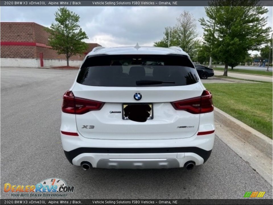 2020 BMW X3 xDrive30i Alpine White / Black Photo #6