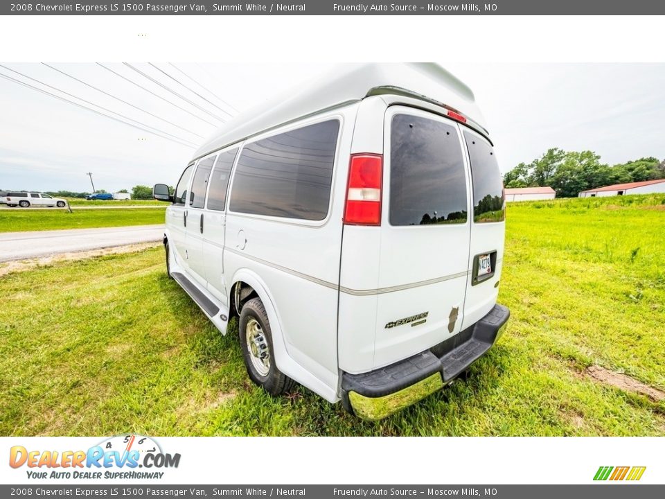 Summit White 2008 Chevrolet Express LS 1500 Passenger Van Photo #6