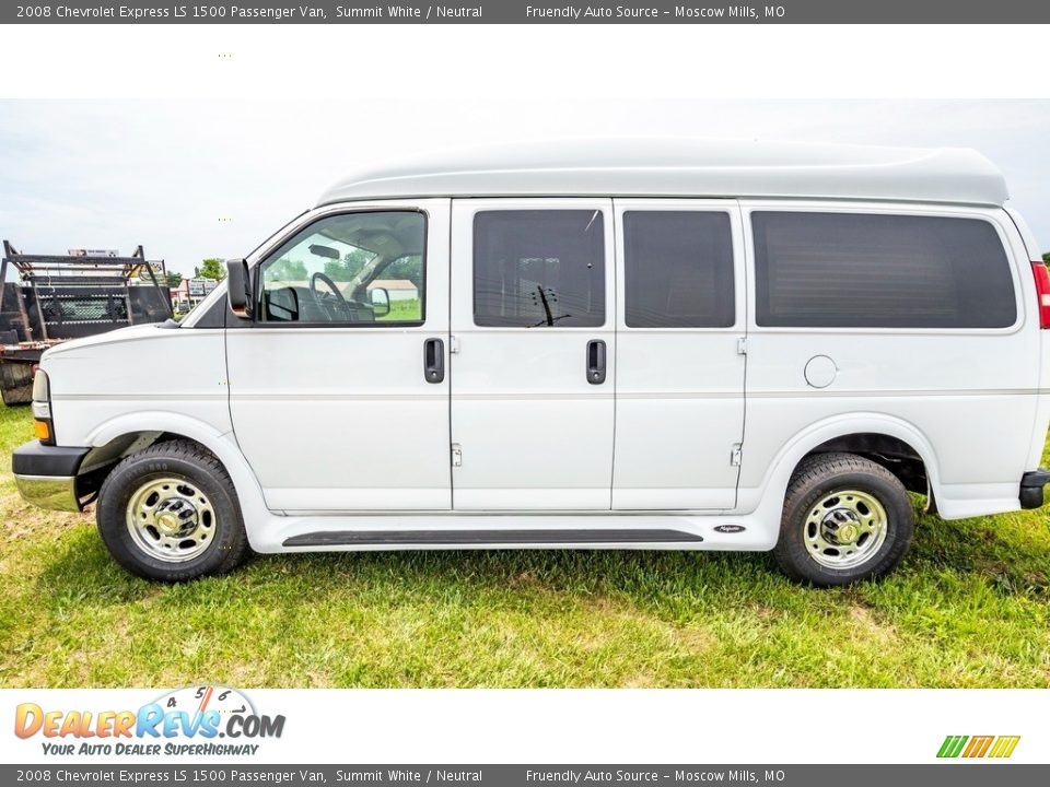 Summit White 2008 Chevrolet Express LS 1500 Passenger Van Photo #7