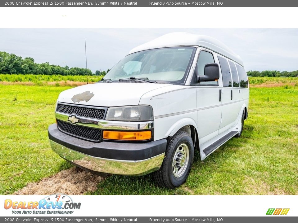 Summit White 2008 Chevrolet Express LS 1500 Passenger Van Photo #8