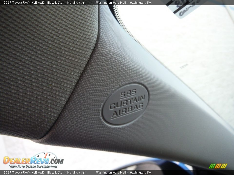 2017 Toyota RAV4 XLE AWD Electric Storm Metallic / Ash Photo #24