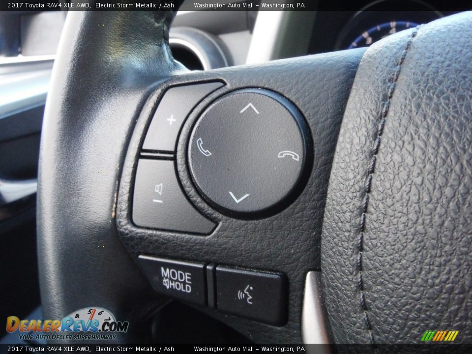 2017 Toyota RAV4 XLE AWD Electric Storm Metallic / Ash Photo #26