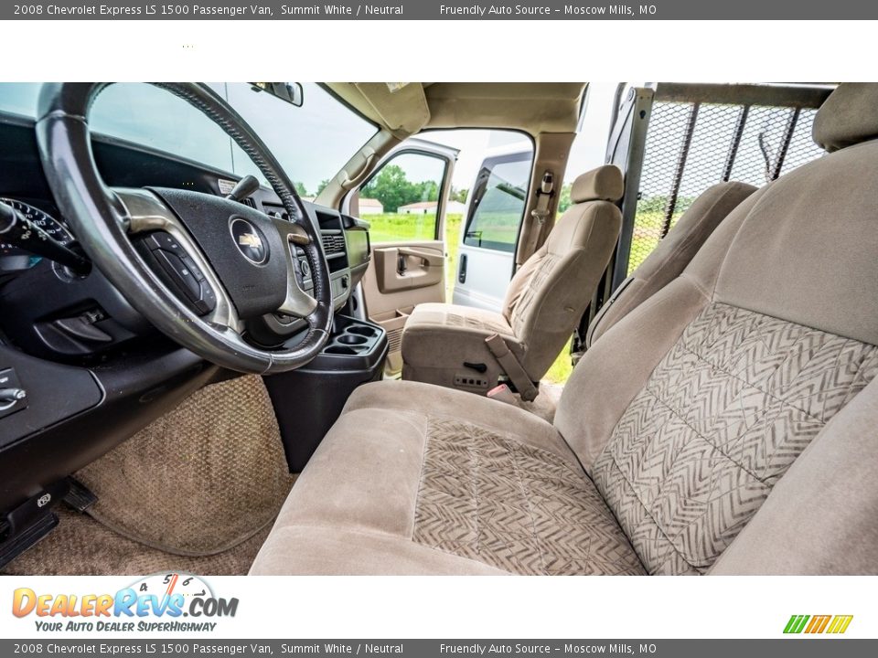 Front Seat of 2008 Chevrolet Express LS 1500 Passenger Van Photo #18