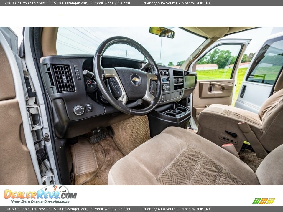 Neutral Interior - 2008 Chevrolet Express LS 1500 Passenger Van Photo #19