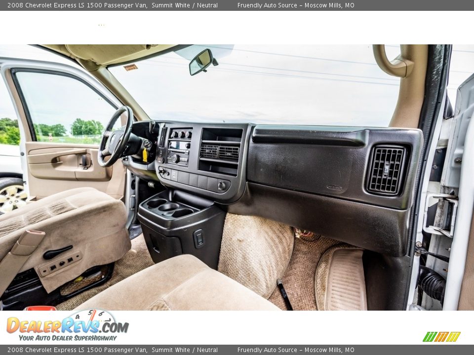 Dashboard of 2008 Chevrolet Express LS 1500 Passenger Van Photo #23