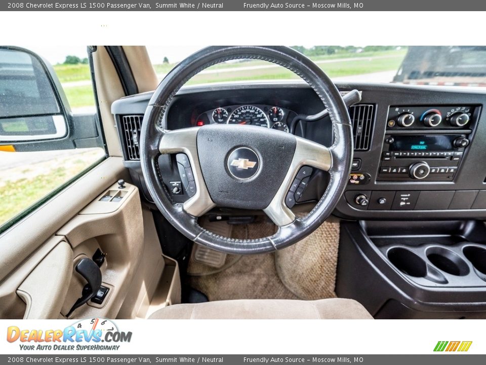 Dashboard of 2008 Chevrolet Express LS 1500 Passenger Van Photo #27