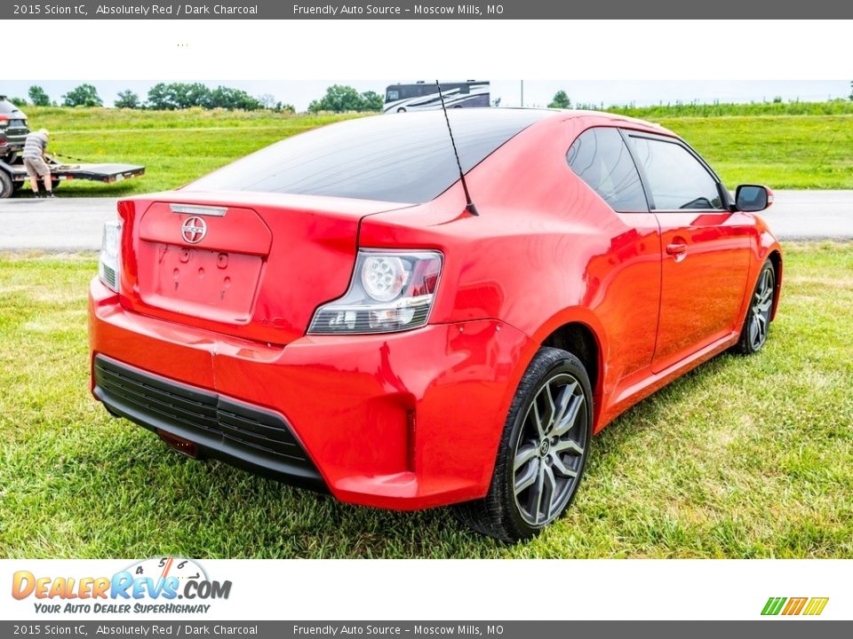 2015 Scion tC Absolutely Red / Dark Charcoal Photo #4