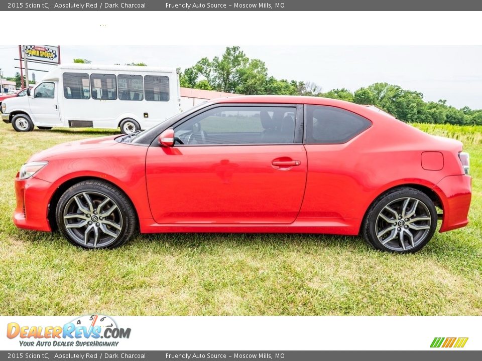2015 Scion tC Absolutely Red / Dark Charcoal Photo #7