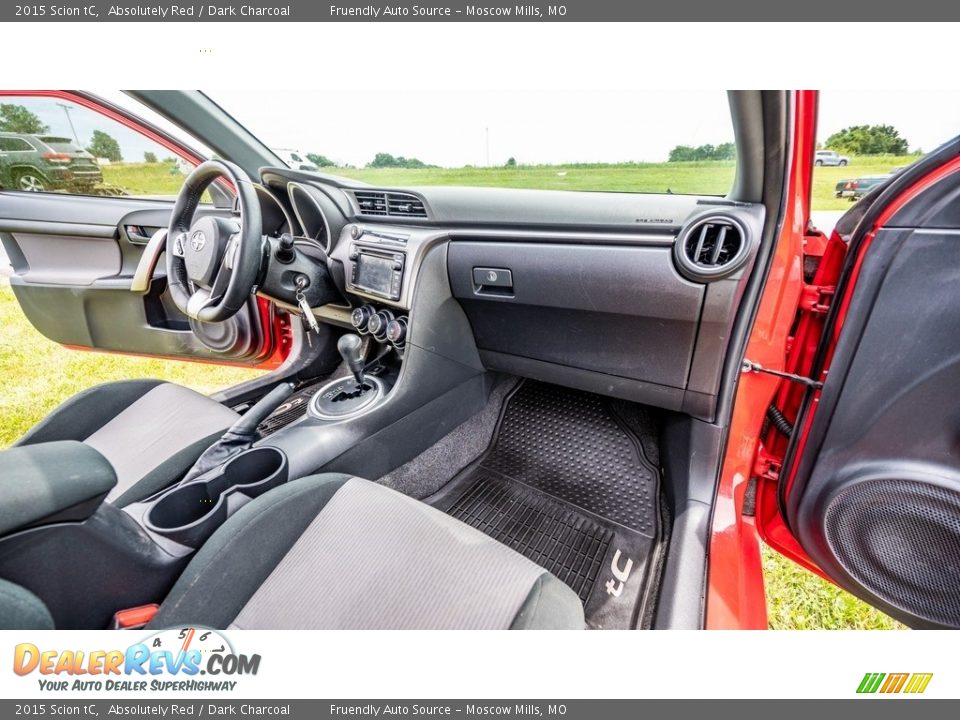 2015 Scion tC Absolutely Red / Dark Charcoal Photo #23