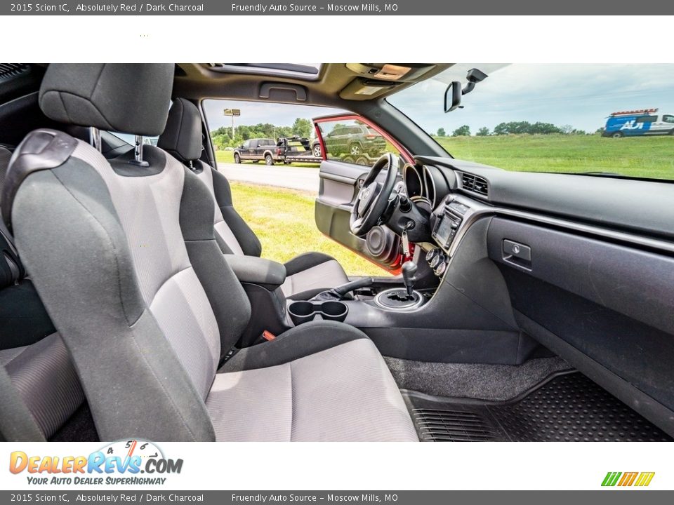 2015 Scion tC Absolutely Red / Dark Charcoal Photo #24