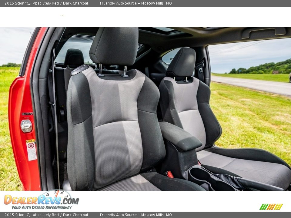 2015 Scion tC Absolutely Red / Dark Charcoal Photo #25