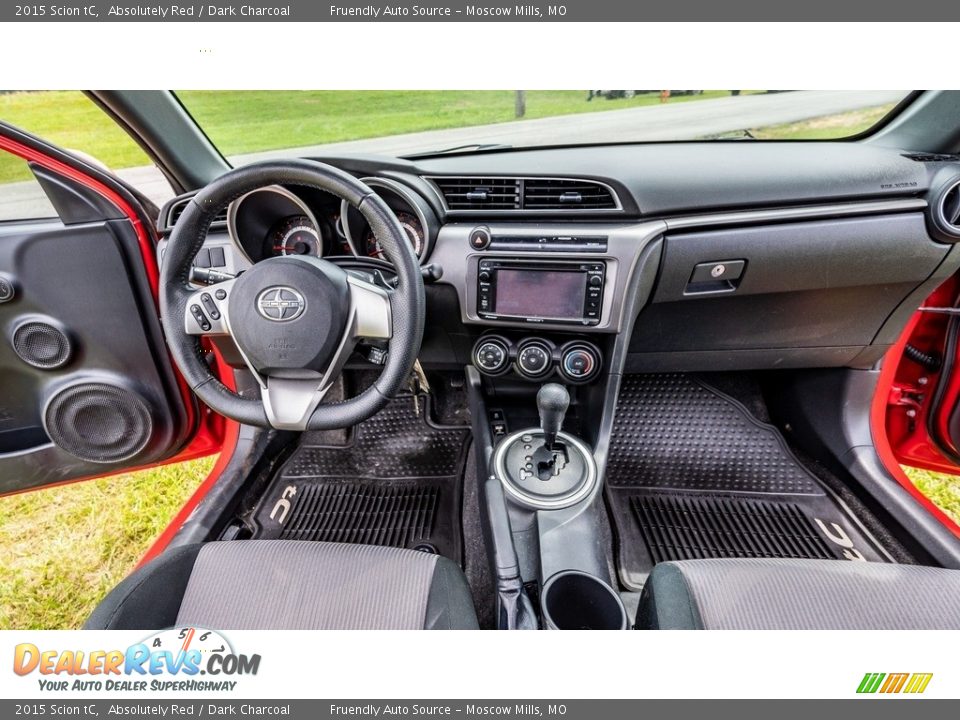 2015 Scion tC Absolutely Red / Dark Charcoal Photo #26