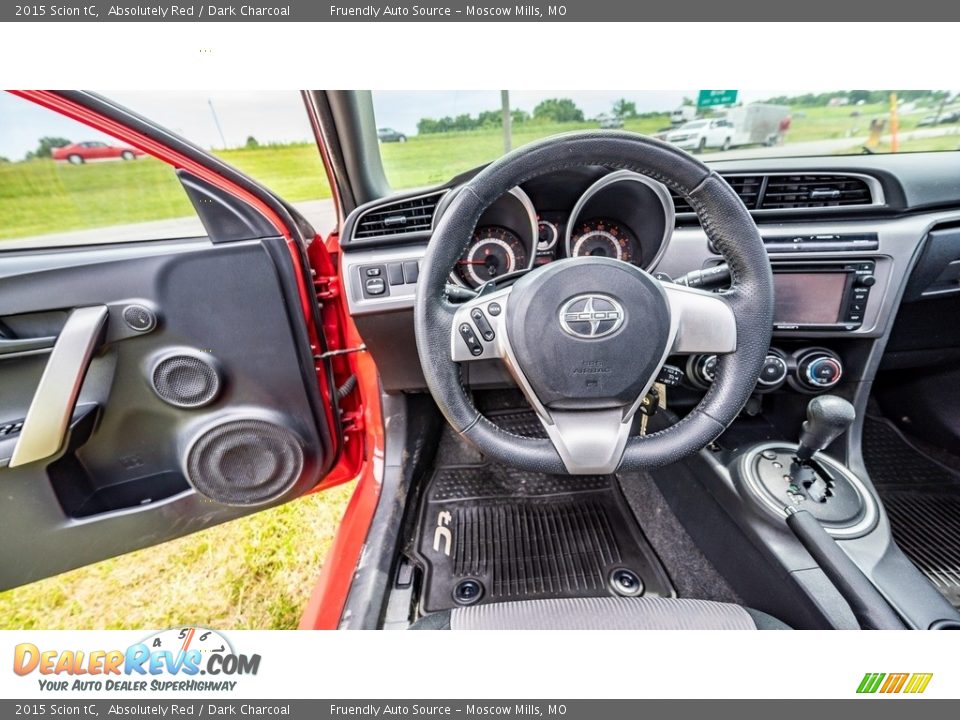 2015 Scion tC Absolutely Red / Dark Charcoal Photo #27