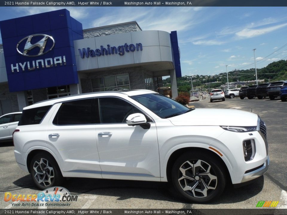 2021 Hyundai Palisade Calligraphy AWD Hyper White / Black Photo #2