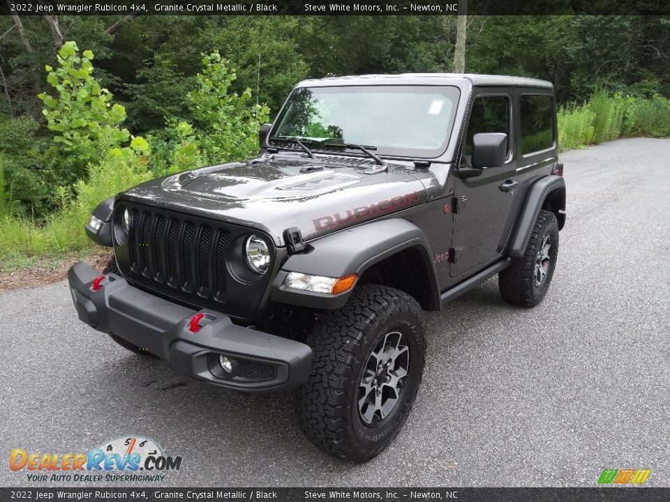 2022 Jeep Wrangler Rubicon 4x4 Granite Crystal Metallic / Black Photo #2