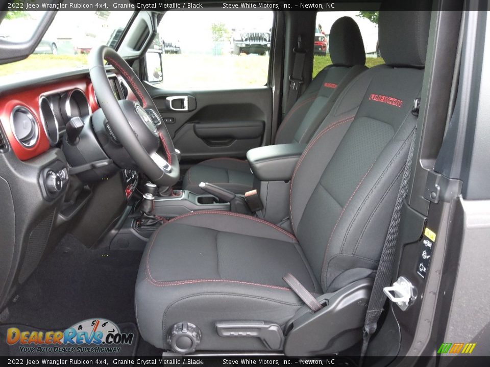 Black Interior - 2022 Jeep Wrangler Rubicon 4x4 Photo #10