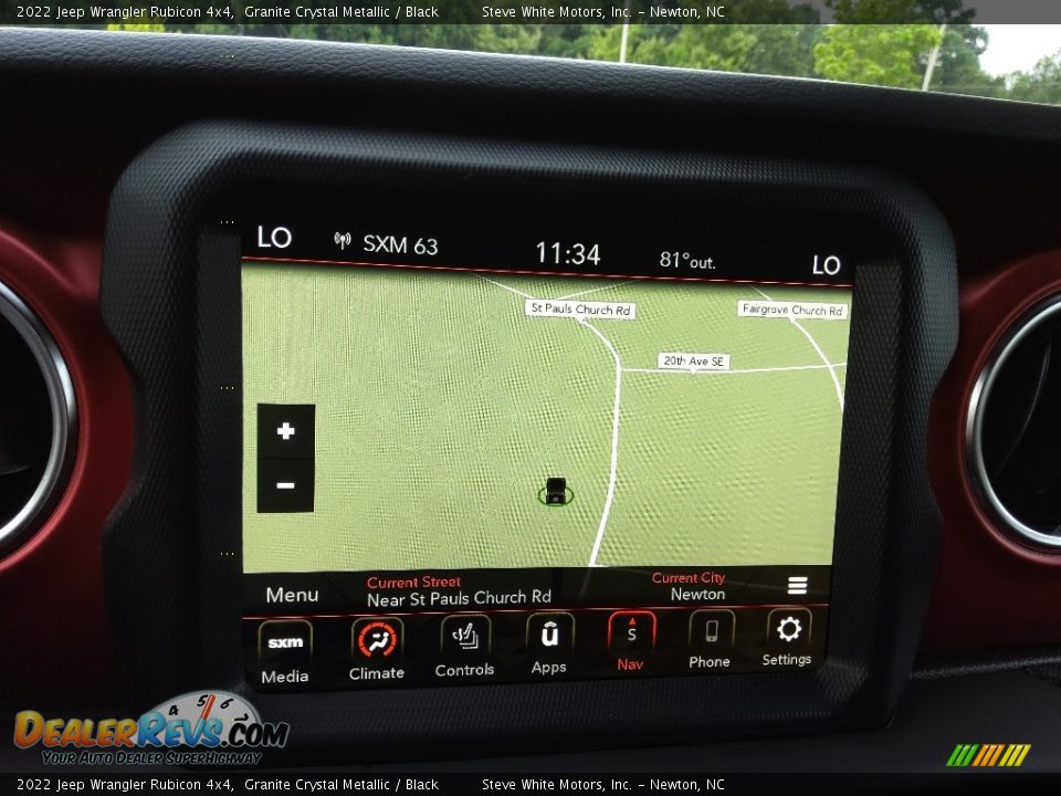 Navigation of 2022 Jeep Wrangler Rubicon 4x4 Photo #23