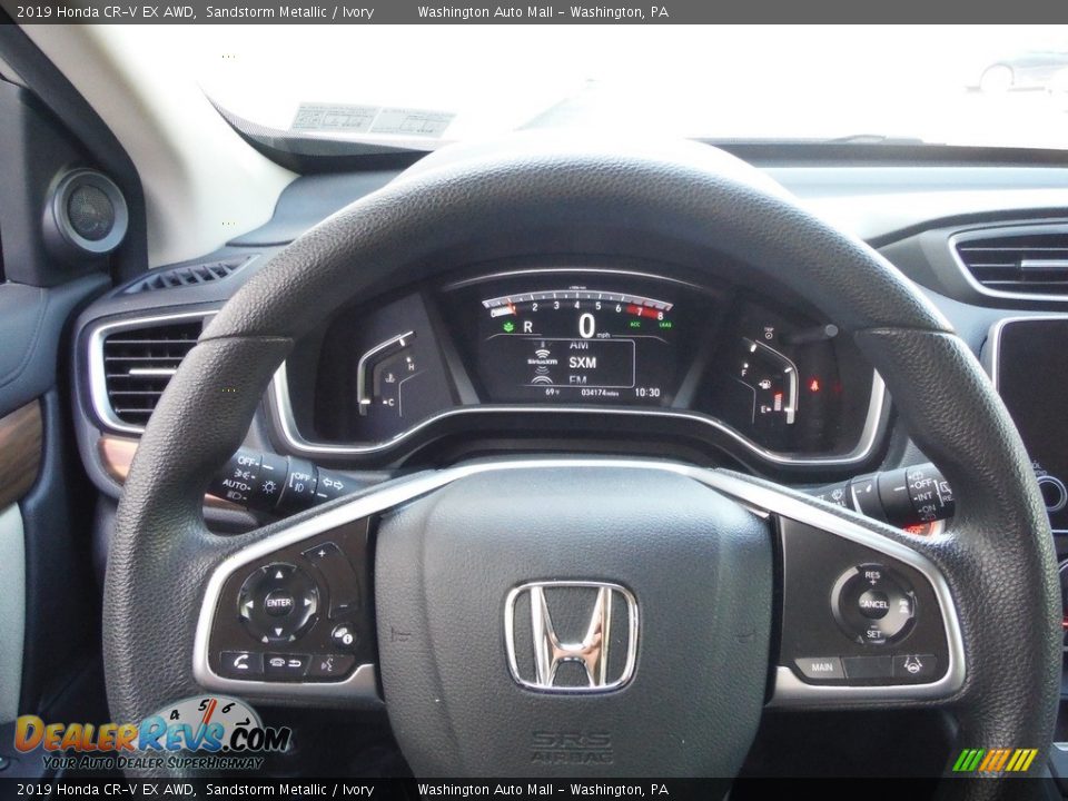 2019 Honda CR-V EX AWD Sandstorm Metallic / Ivory Photo #24