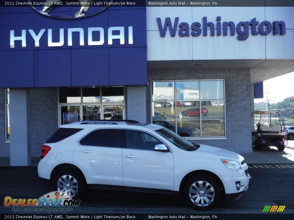 2011 Chevrolet Equinox LT AWD Summit White / Light Titanium/Jet Black Photo #2