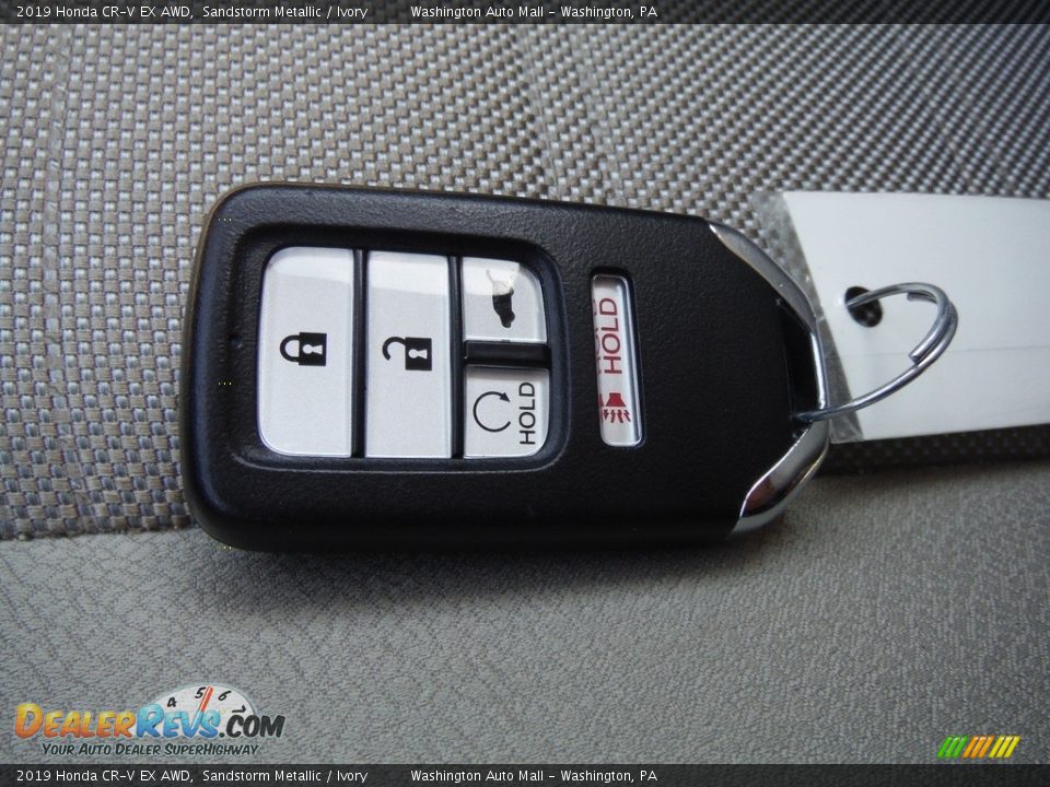 2019 Honda CR-V EX AWD Sandstorm Metallic / Ivory Photo #31