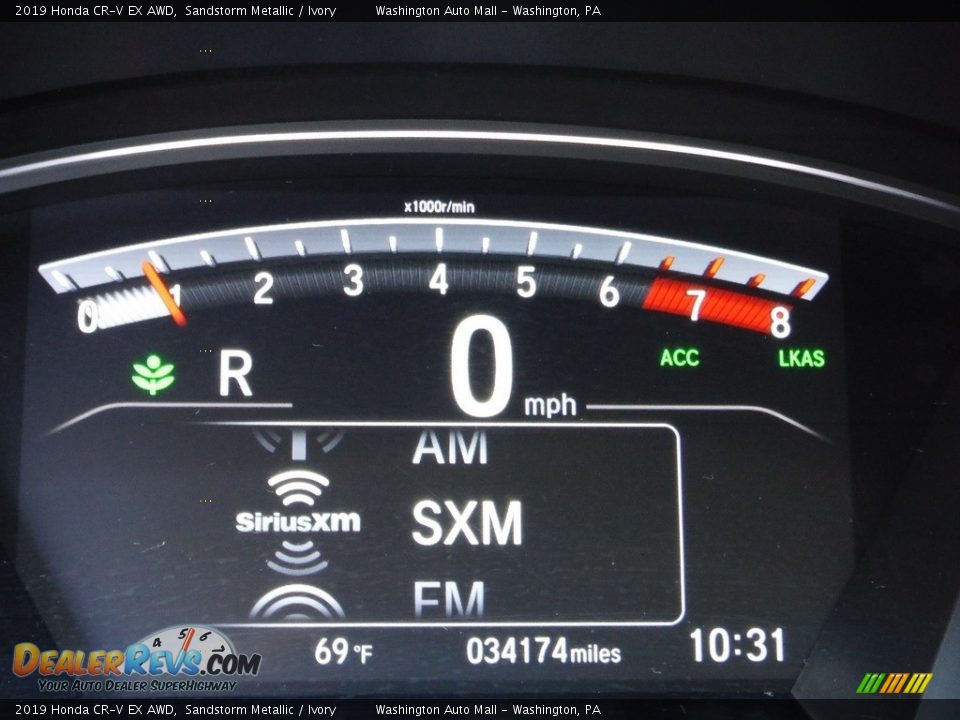 2019 Honda CR-V EX AWD Sandstorm Metallic / Ivory Photo #33