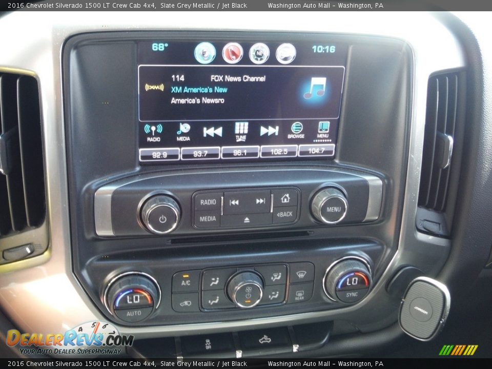2016 Chevrolet Silverado 1500 LT Crew Cab 4x4 Slate Grey Metallic / Jet Black Photo #23