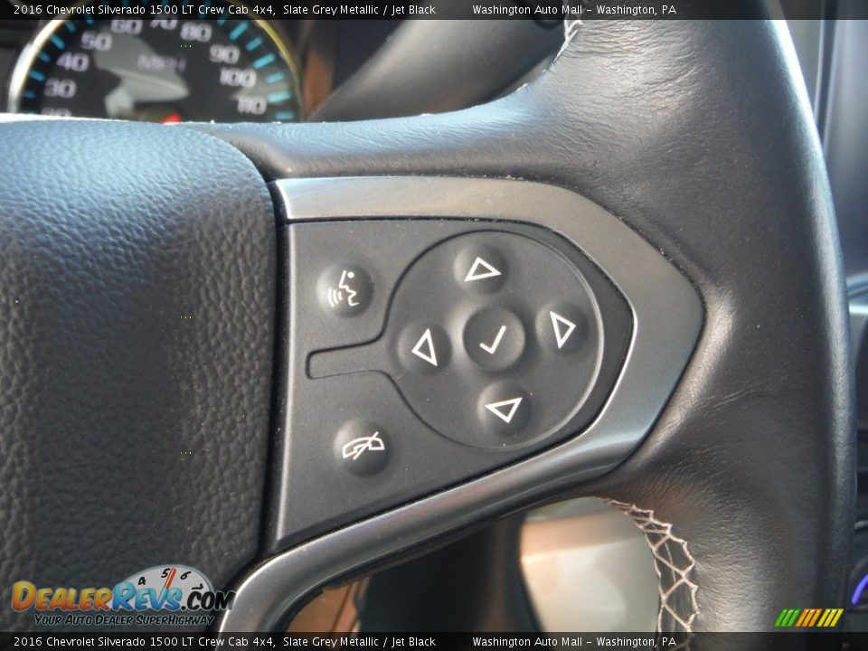 2016 Chevrolet Silverado 1500 LT Crew Cab 4x4 Slate Grey Metallic / Jet Black Photo #27
