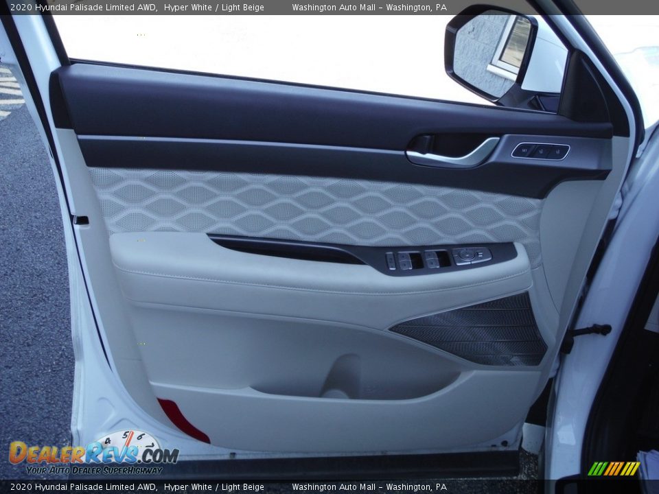 2020 Hyundai Palisade Limited AWD Hyper White / Light Beige Photo #16