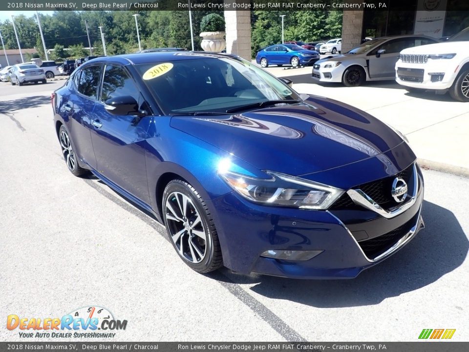 2018 Nissan Maxima SV Deep Blue Pearl / Charcoal Photo #2