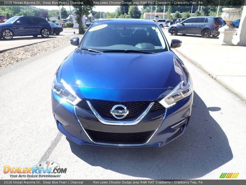 2018 Nissan Maxima SV Deep Blue Pearl / Charcoal Photo #3