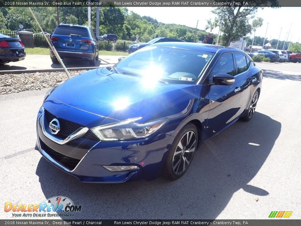 2018 Nissan Maxima SV Deep Blue Pearl / Charcoal Photo #4