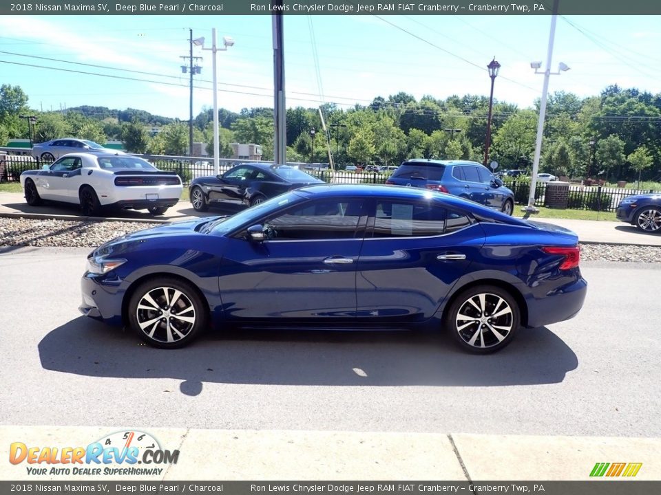 2018 Nissan Maxima SV Deep Blue Pearl / Charcoal Photo #5