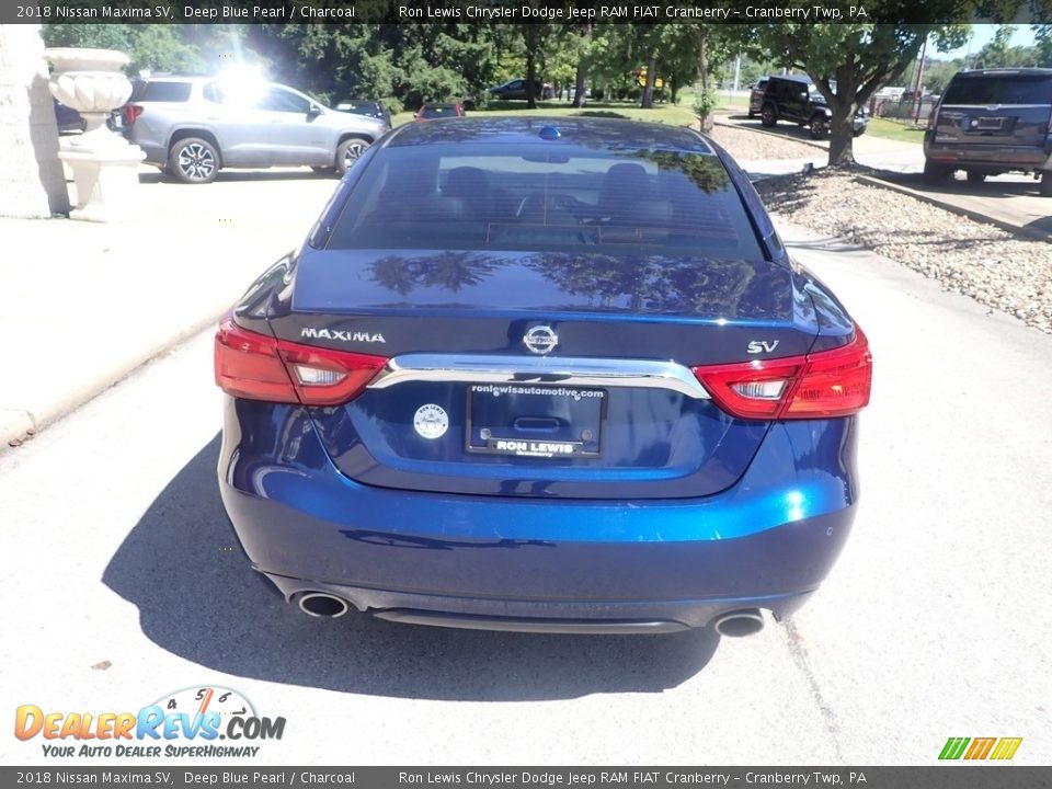 2018 Nissan Maxima SV Deep Blue Pearl / Charcoal Photo #7