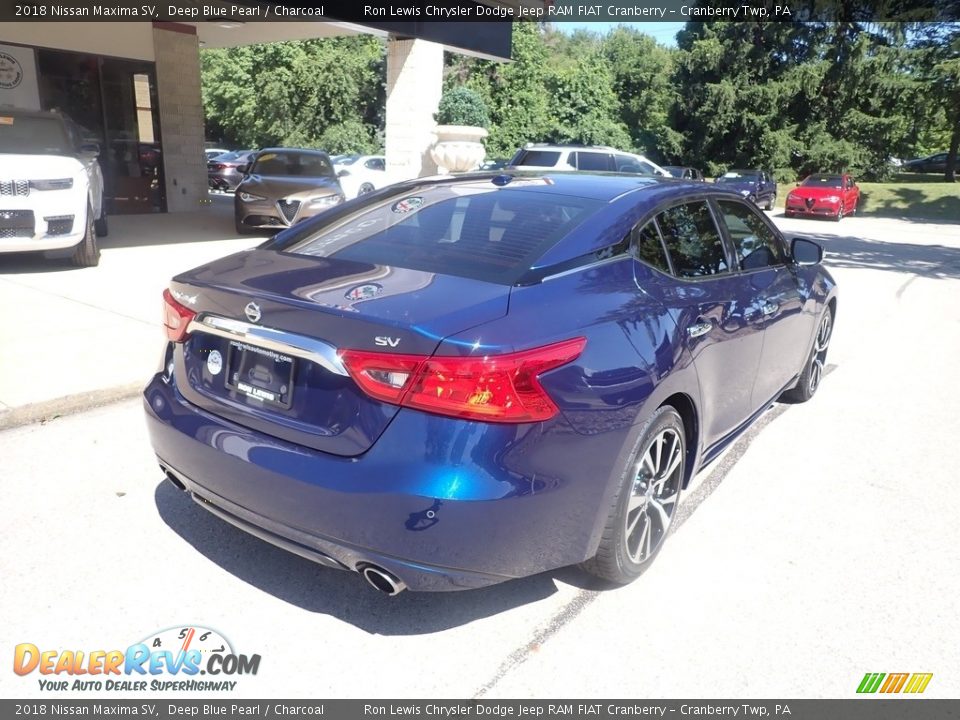 2018 Nissan Maxima SV Deep Blue Pearl / Charcoal Photo #8