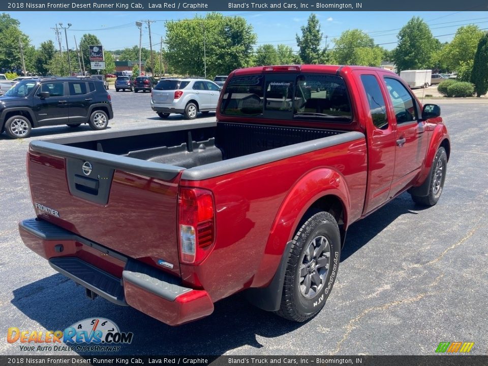 2018 Nissan Frontier Desert Runner King Cab Lava Red / Graphite Photo #6