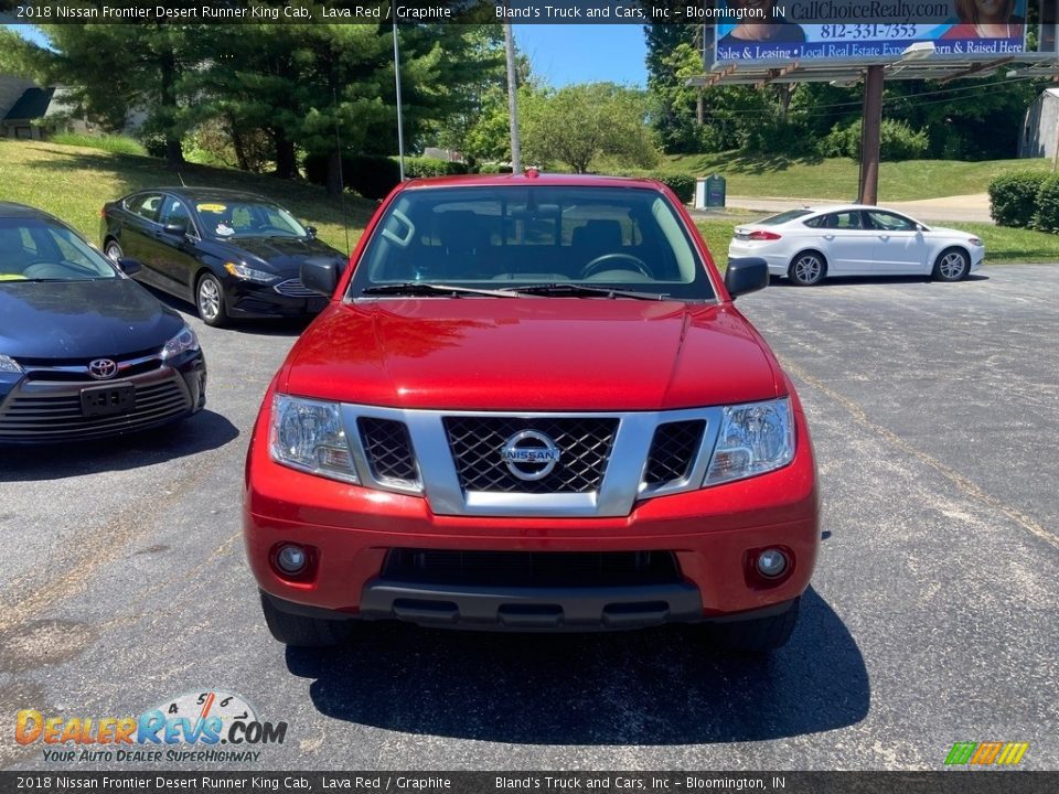 2018 Nissan Frontier Desert Runner King Cab Lava Red / Graphite Photo #8