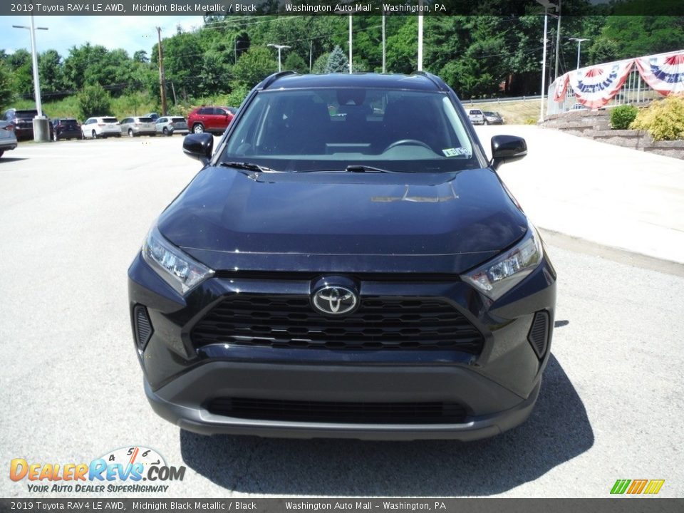 2019 Toyota RAV4 LE AWD Midnight Black Metallic / Black Photo #3