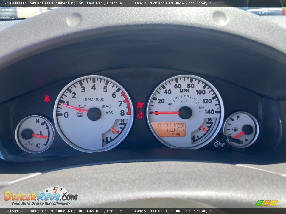 2018 Nissan Frontier Desert Runner King Cab Gauges Photo #12