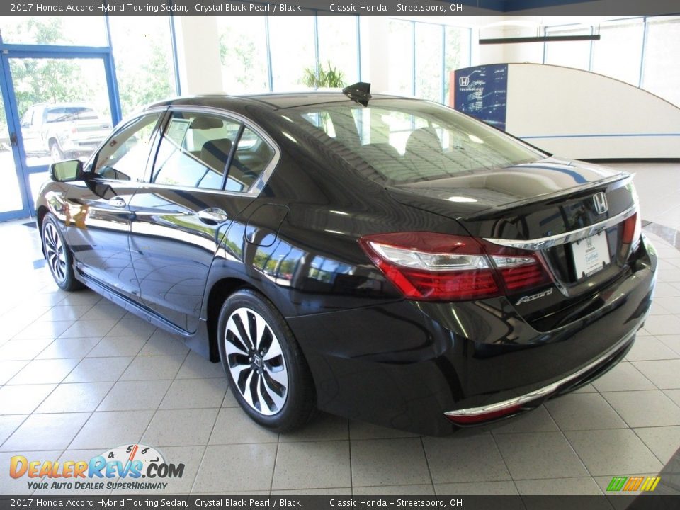 2017 Honda Accord Hybrid Touring Sedan Crystal Black Pearl / Black Photo #9