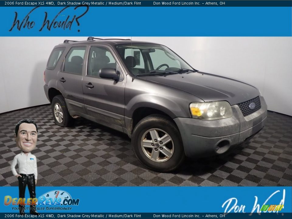 2006 Ford Escape XLS 4WD Dark Shadow Grey Metallic / Medium/Dark Flint Photo #1