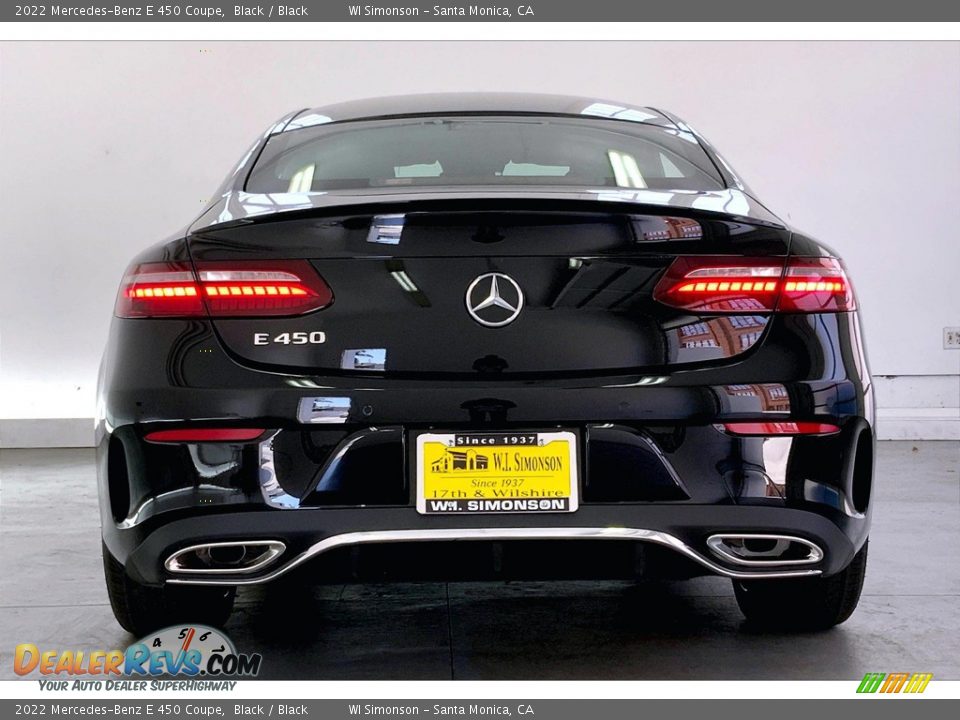 2022 Mercedes-Benz E 450 Coupe Black / Black Photo #3