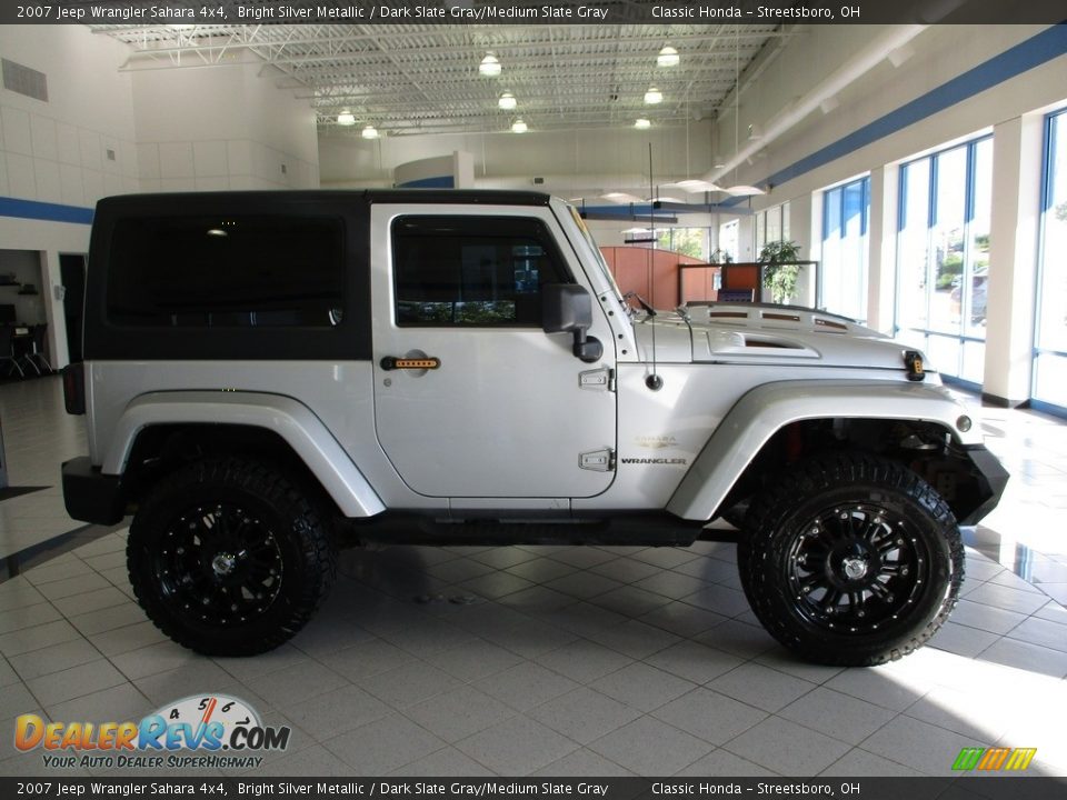 2007 Jeep Wrangler Sahara 4x4 Bright Silver Metallic / Dark Slate Gray/Medium Slate Gray Photo #4