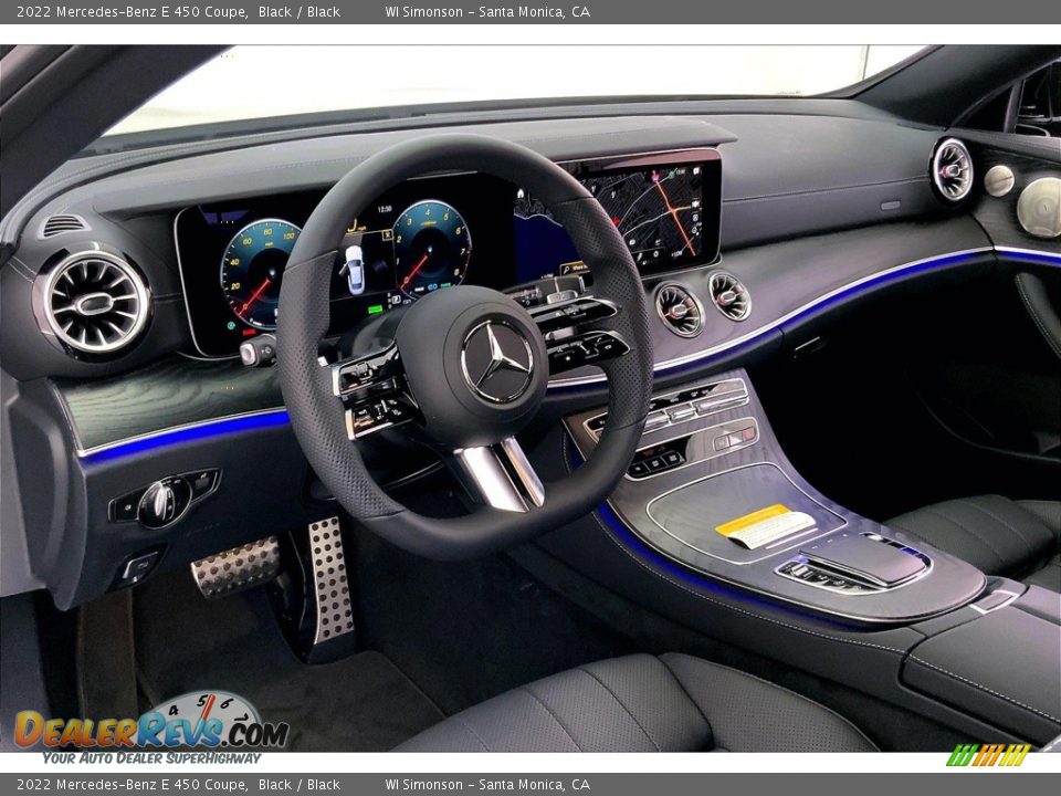 Black Interior - 2022 Mercedes-Benz E 450 Coupe Photo #4