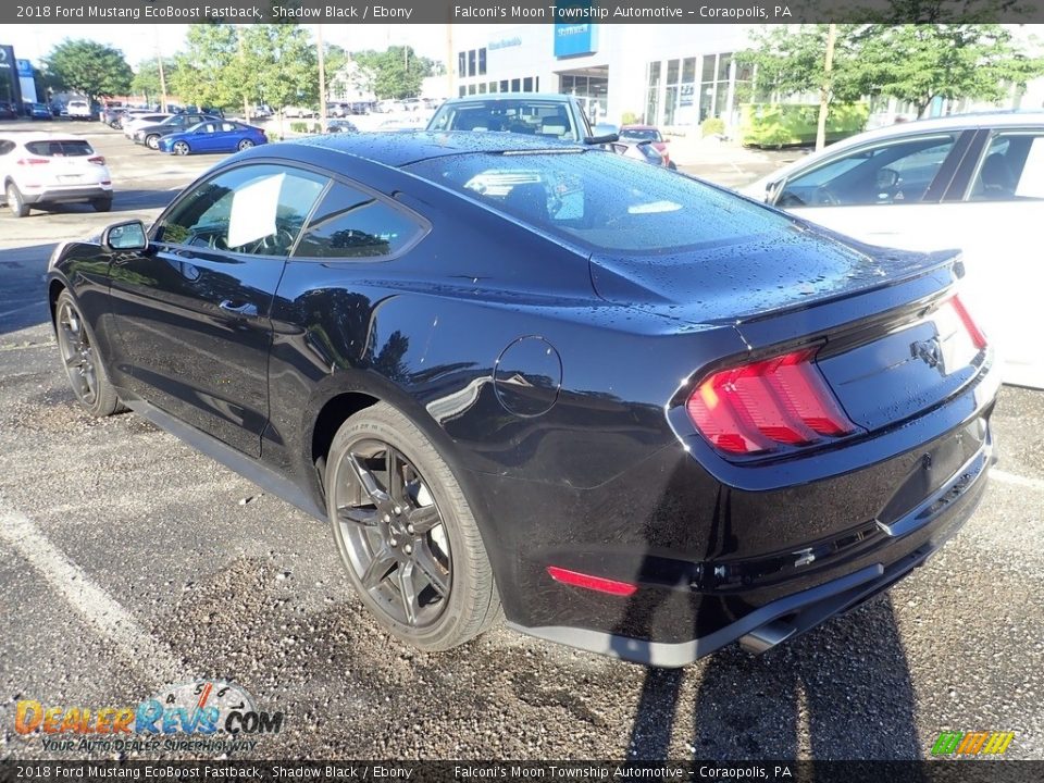 2018 Ford Mustang EcoBoost Fastback Shadow Black / Ebony Photo #2