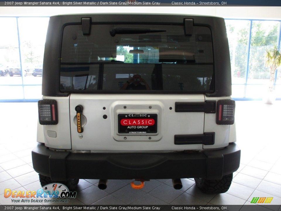 2007 Jeep Wrangler Sahara 4x4 Bright Silver Metallic / Dark Slate Gray/Medium Slate Gray Photo #8