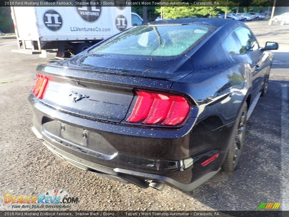 2018 Ford Mustang EcoBoost Fastback Shadow Black / Ebony Photo #4