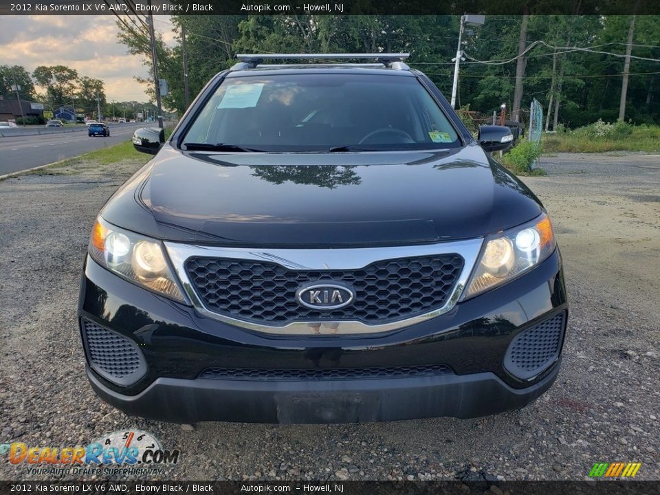 2012 Kia Sorento LX V6 AWD Ebony Black / Black Photo #2