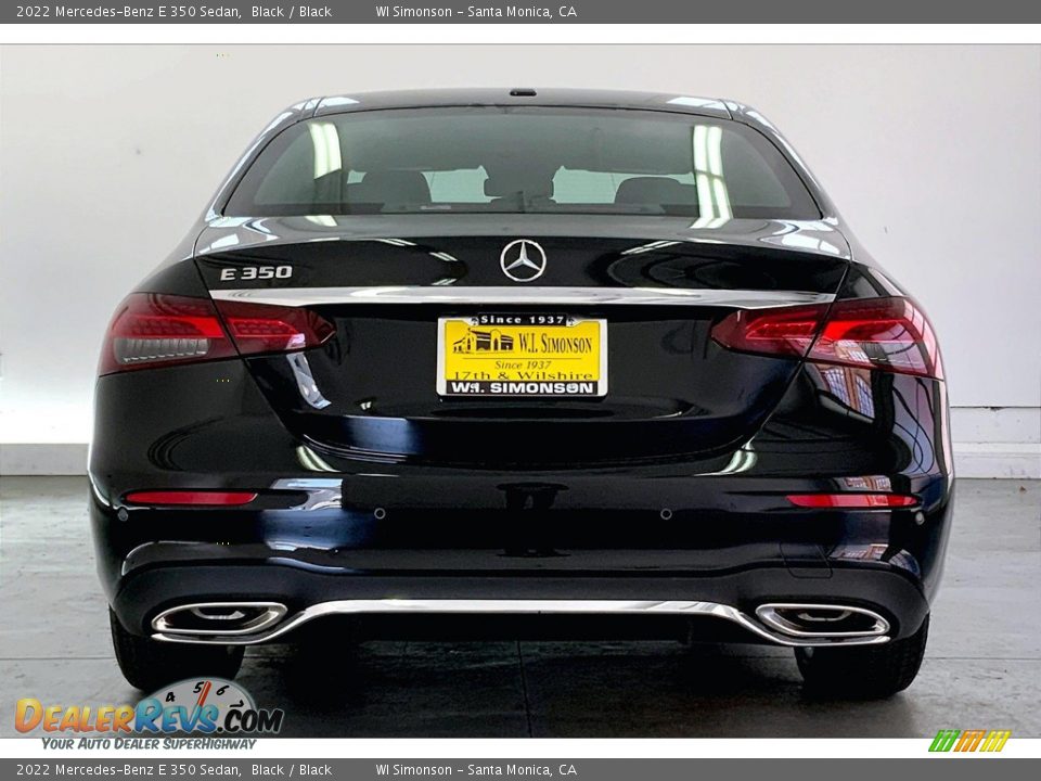 2022 Mercedes-Benz E 350 Sedan Black / Black Photo #3