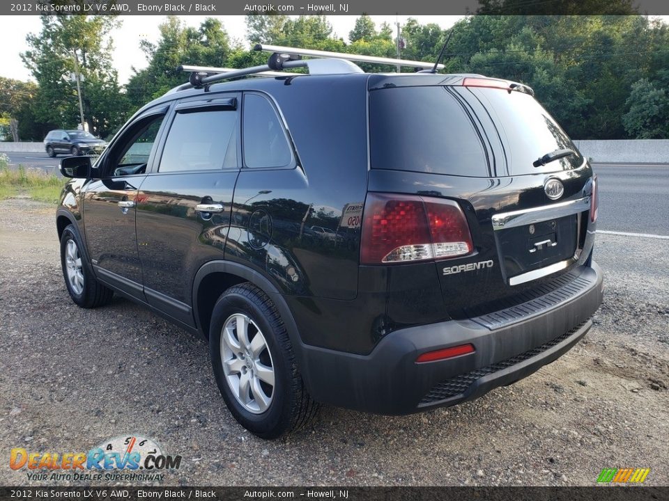 2012 Kia Sorento LX V6 AWD Ebony Black / Black Photo #5